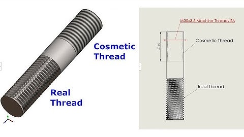 Real Thread vs Cosmetic Thread in Solidworks