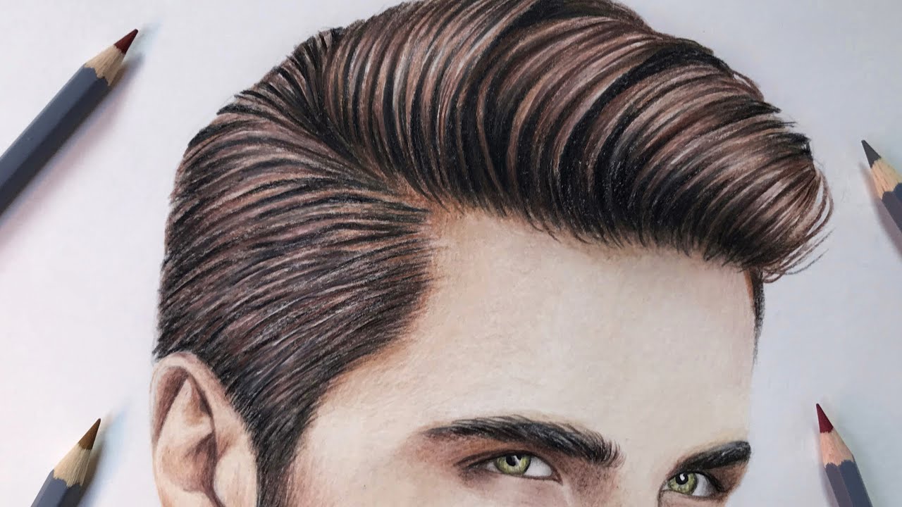 Um dos jeitos de desenhar cabelo masculinoespero q dê pra entender