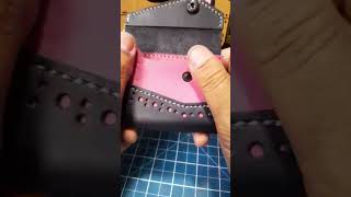 Carteira Feminina Em Couro Legtimo 100 Artesanal leathercraft  diadasmulheres