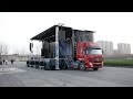 Mobile stage manufacturer huayuan hydraulic stage truck trailer for concert elections crusade events