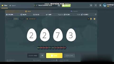 Duckdice - 18 % Winning "Advanced Preset" Strategy Play #acedd956 #duckdice