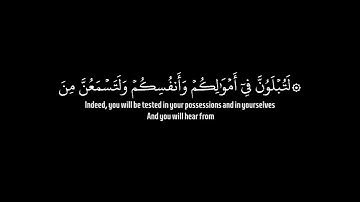 سورة آل عمران/ الآيات { 185-186} / القارئ: رعد الكردي / آيات القرآن الكريم