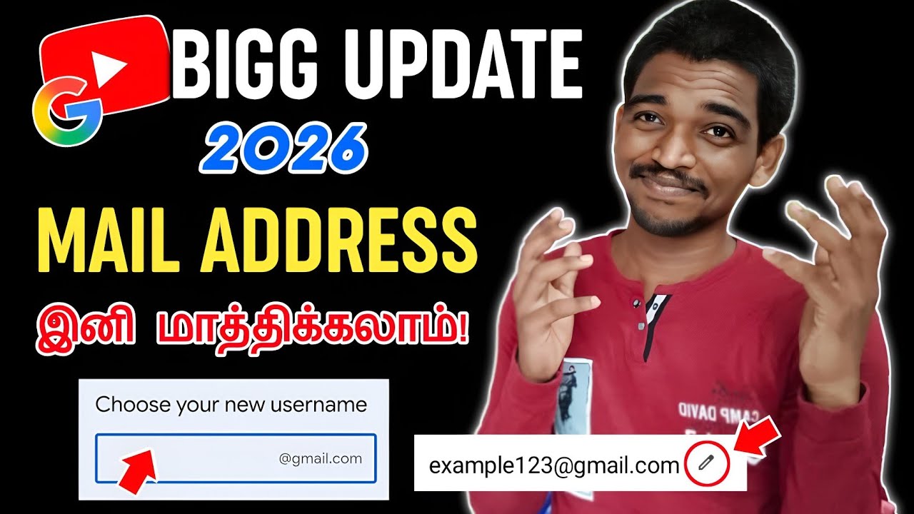 Must Watch All YOUTUBERS & GOOGLE CONTENT CREATORS!! 💥🤩 | Now Anyone Can Change Mail Address | Tamil