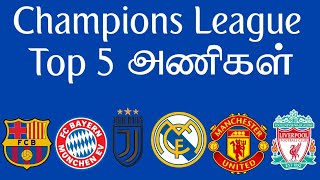 UCL வரலாற்றில் Top 5 அணிகள் | Most Successful Teams in UCL | Aadukalam | Football | Tamil