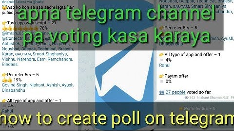 How to create poll on telegram||bot for voting in telegram||apna group ma poll kasa karaya telegram