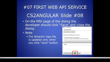 Docset for CS2Angular: FIRST WEB API SERVICE