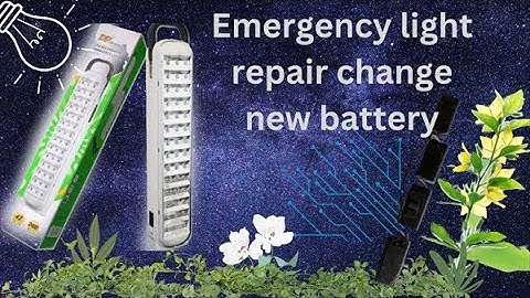 emergency light battery change
