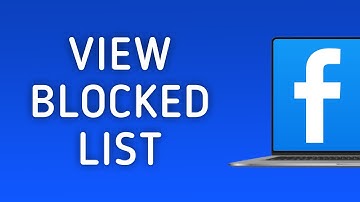 How to View Blocked List in Facebook on PC