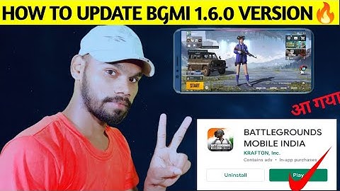 How To Update 1.6 Version In Battleground Mobile India | BGMI New Update | How To Update BGMI