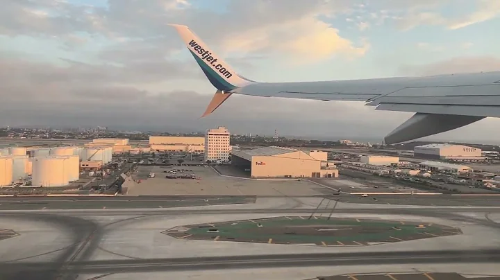 Westjet 737 Taking off from Los Angeles International Airport in July 2025