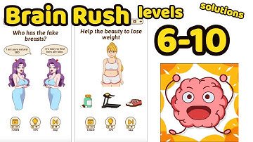 Brain Rush Game All levels 6- 10 Game Review Complete Gameplay Walkthrough (iOS-Android)