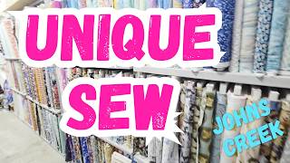 I visit UNIQUE SEW and this cute fabric store is PACKED with AMAZING fabric! Atlanta Fabric Tourism