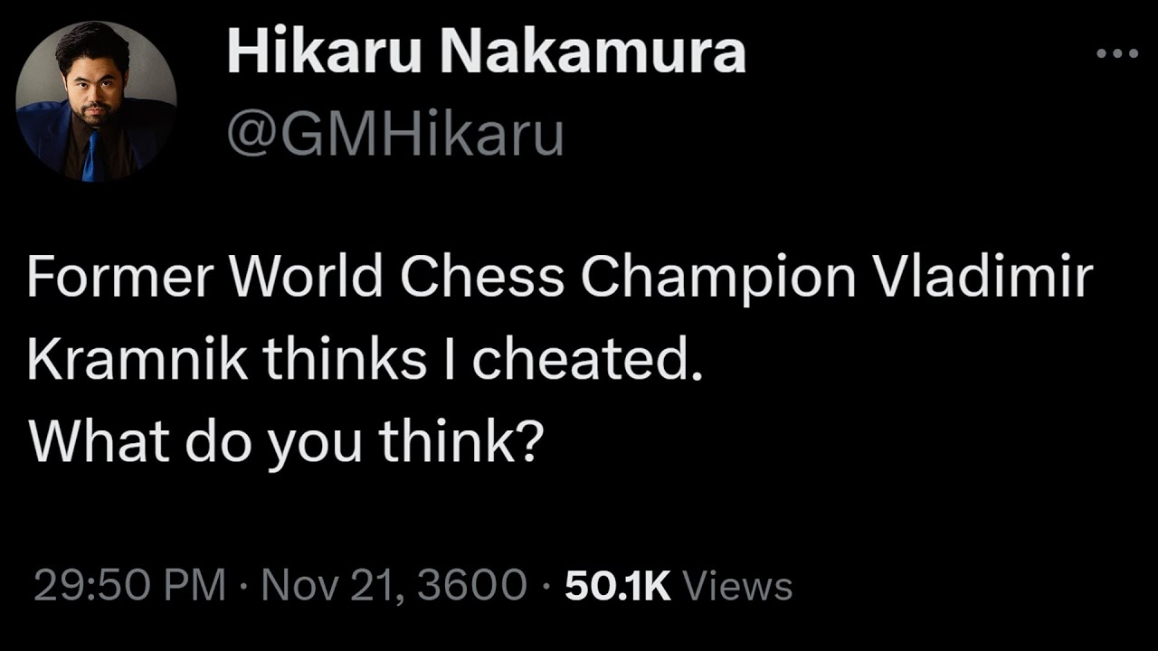 Come out and say what you mean” - GMHikaru confronts Vladimir Kramnik  following latter's recent cryptic post