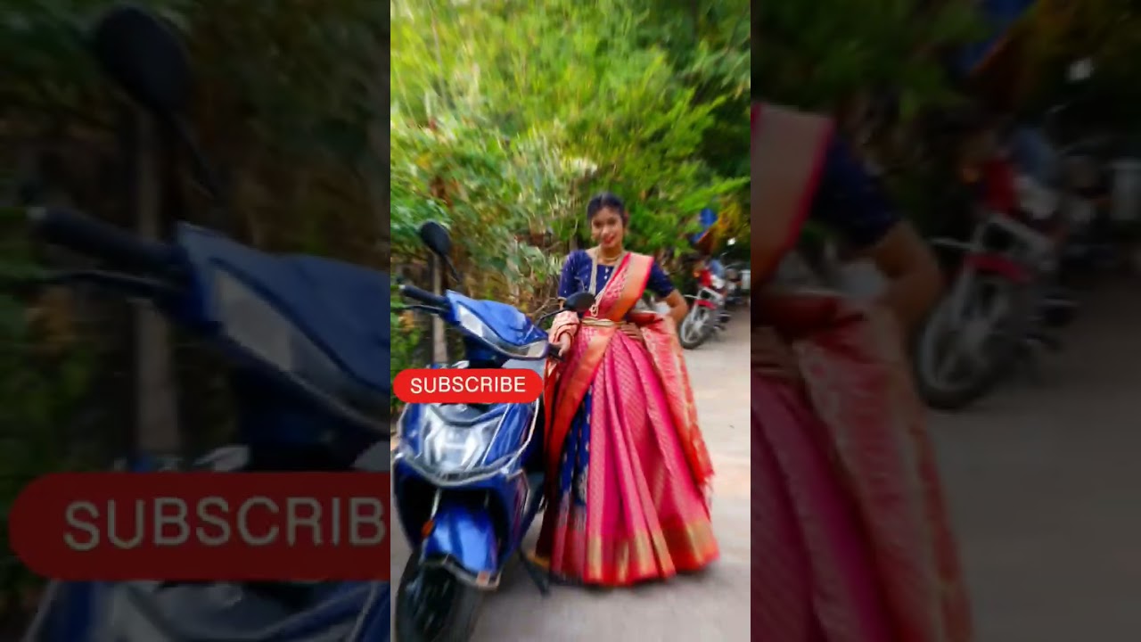 Easy and pretty🥰 lehenga poses/poses on scooty🛵 for girls🌼