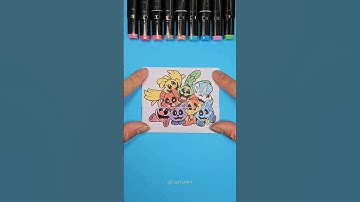 Poppy playtime smiling critters 3 paper folding puzzle🧩 #catnap