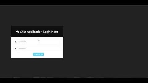 Simple Web Chat application in Php Codeigniter