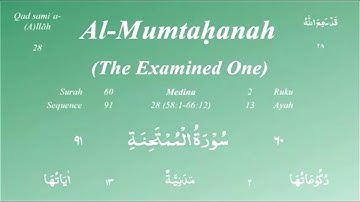 060/114. Surah Al-Mumtahanah | سورة الممتحنة | Mishary Bin Rashid Al-Afasy - Kuwait