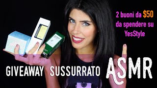 ASMR ita -  GIVEAWAY PER VOI by YesStyle (Whispering) • 40 MINUTI di RELAX!