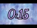 15 Second Pastel Harp Timer