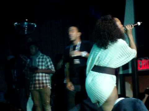 Ludacris @ Highline Ballroom.. w/ Shawna is she making her booty clap on stage. ??