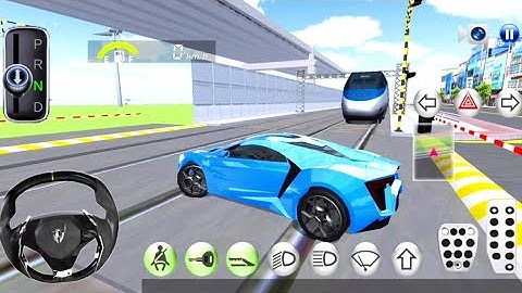 Bullet Train Crash Car 3D Driving Class #shorts #3ddrivingclass