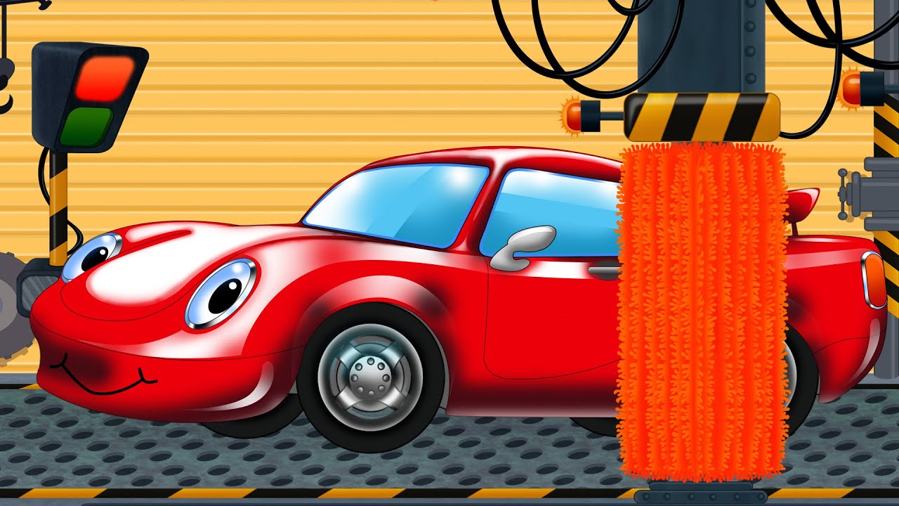 Sports Car Red Car Wash YouTube