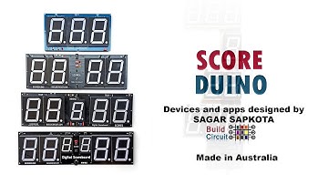 How to design Arduino Scoreduino based Android operated digital Scoreboards