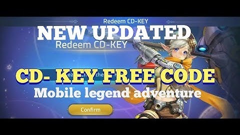 NEW CD- KEY FREE CODE IN MOBILE LEGEND ADVENTURE