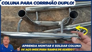 ✅Como fazer Coluna de CORRIMÃO DUPLO em aço inox . by ATA INOX  Tutorias & Serviços 2,823 views 1 year ago 8 minutes, 3 seconds