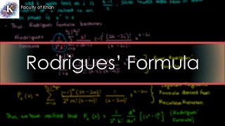 Legendre's ODE III: Verifying/'Proving' Rodrigues' Formula
