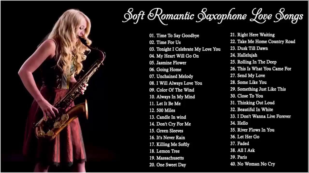 Top 100 Saxophone Love Songs Instrumental Beautiful Romantic