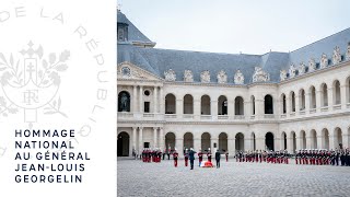 Hommage national au Général Jean-Louis Georgelin.