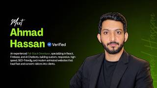 Ahmed Hassan | Full-Stack Web Developer — Upwork Intro Video