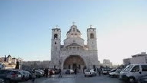 Serb orthodox celebrate Christmas in Podgorica