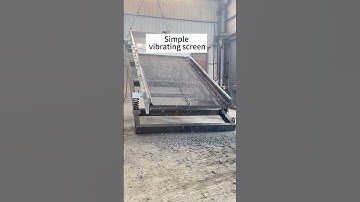 Simple vibrating screen  #sand #machine #quarry #fyp #screeningmachine