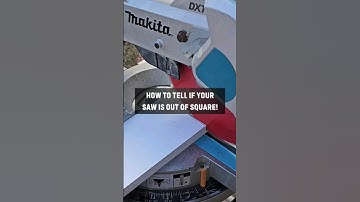 How to tell if your saw is out of square! #shorts