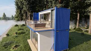 2 X 20-Foot Container House