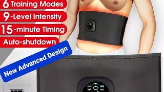 Advanced LED Rechargeable EMS 9 Modes 6 Levels Fitness Abdominal Toning Belt