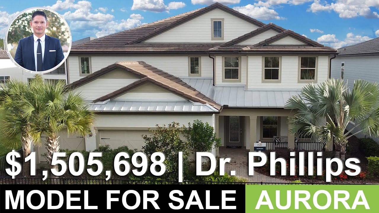 Dr. Phillips Model Home For Sale | $1,505,698 | Aurora Model | 4,510+ SF | Orlando Luxury Home