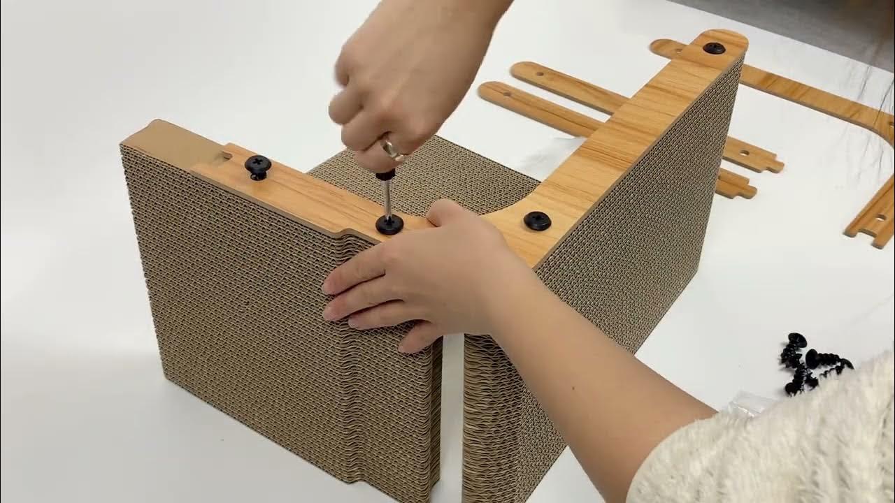Installation Video for Nekosan Lshaped Cat Scratcher YouTube