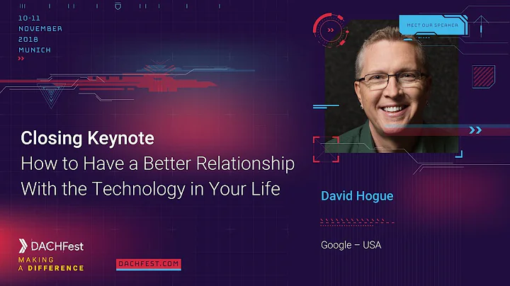 DACHfest 2018 - How to Have a Better Relationship ...