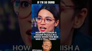 AOC is good at puzzles #funny #wokeism #trump #memes #aoc #democrats #puzzles #shorts #funnyshorts