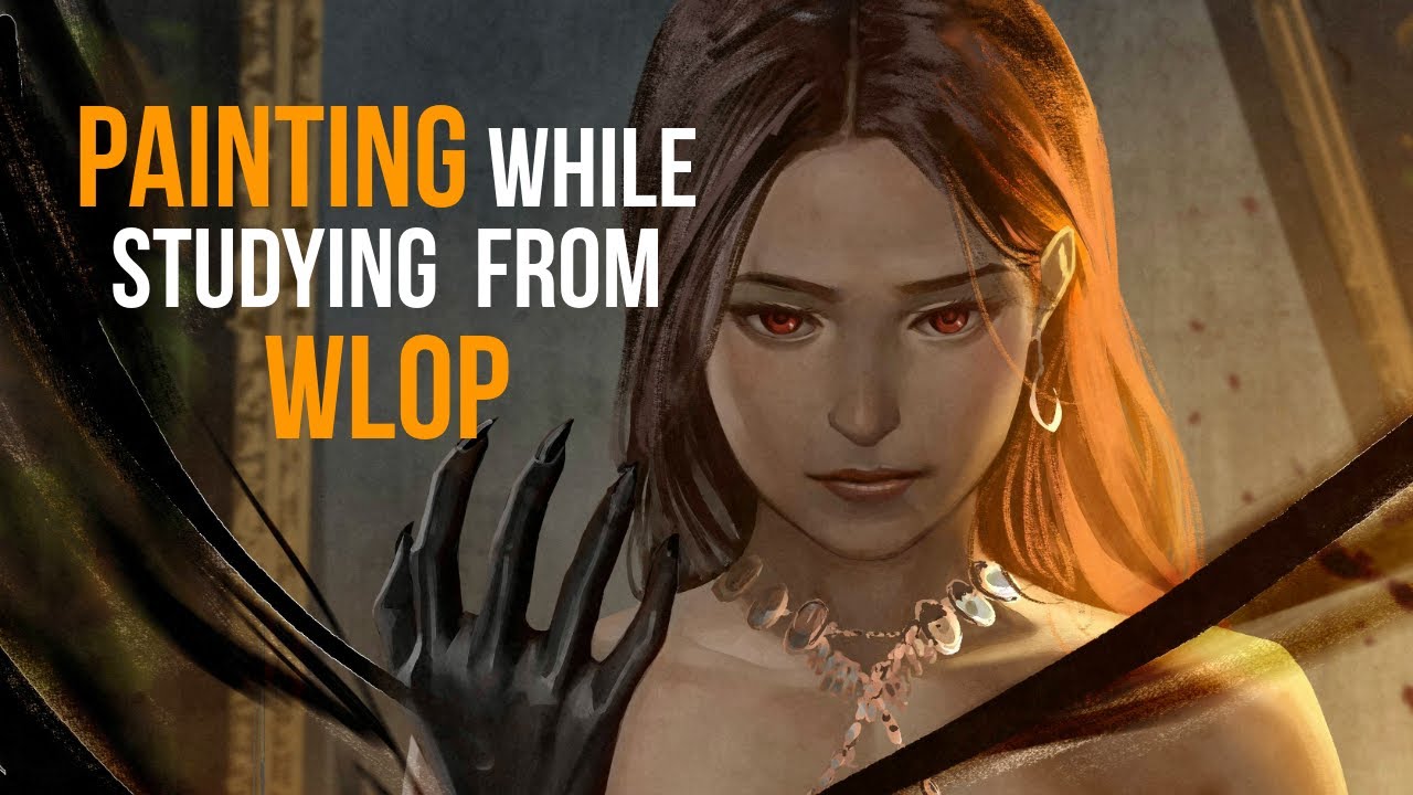 Painting and Studying WLOP (full painting process✨)