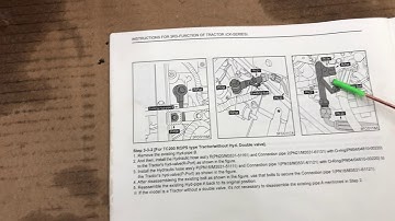 Kioti 3rd third function valve kit ck3510