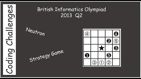 British Informatics Olympiad (BIO) 2013 Q2 - Neutron Strategy Game