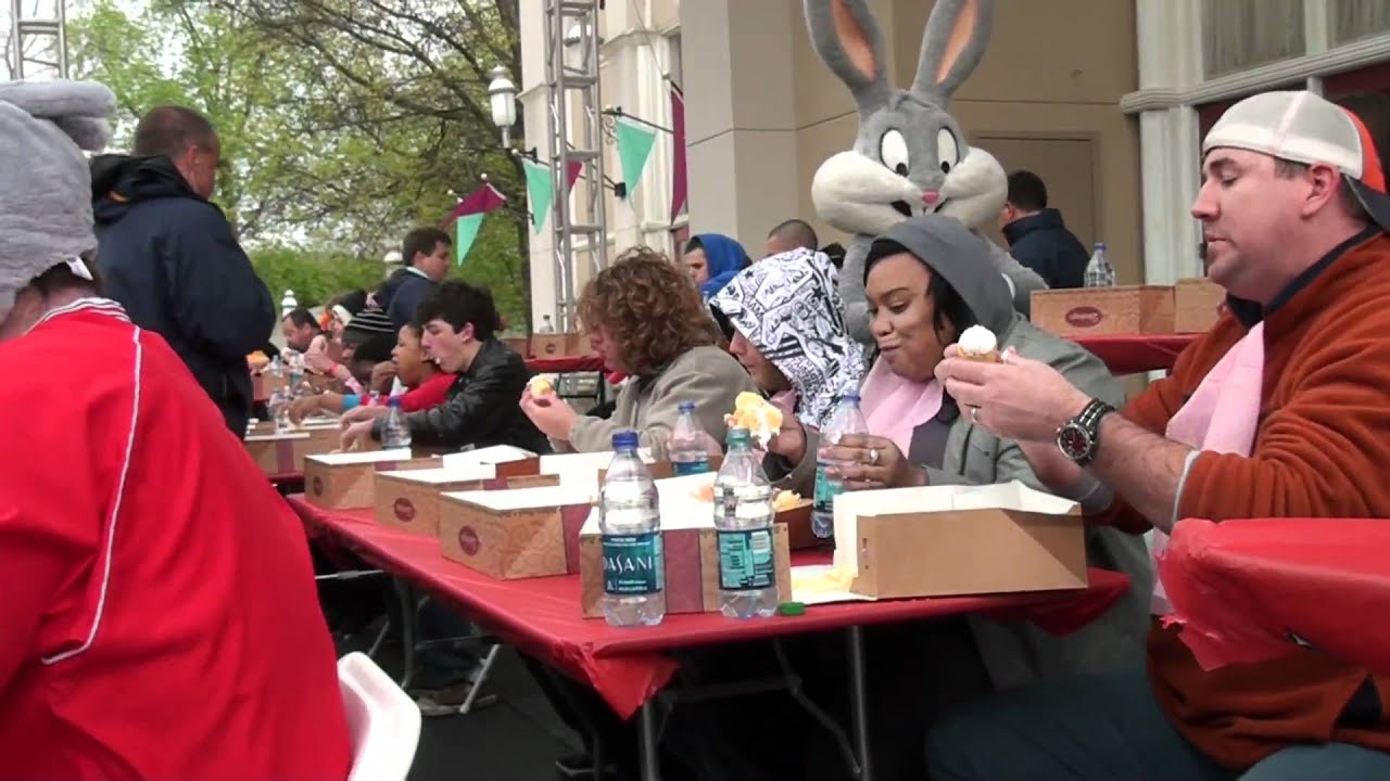 2011 Opening Day Cupcake Eating Contest YouTube