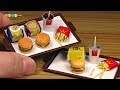 DIY McDonald's Style Miniature Tsukimi Burger (Fake food)　マクドナルド風ミニチュア月見バーガー作り