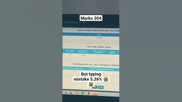 SSc cgl marks and typing result out