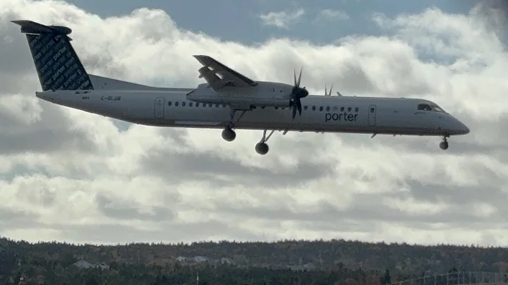 Porter Airlines De Havilland Canada Dash 8-400 Landing in St. John's (YYT/CYYT)