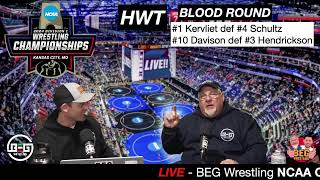 2024 NCAA Wrestling Championships Day 2 - BLOOD ROUND - LIVE REACTION - BEG Wrestling